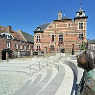 Amphitheatre and town hall of Borgloon, Hesbaye, Belgium